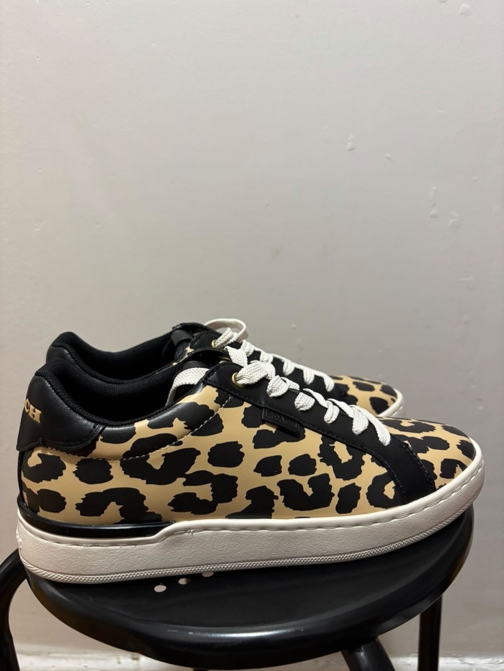 Brand New Coach Leopard Print Low-Cut Sneakers